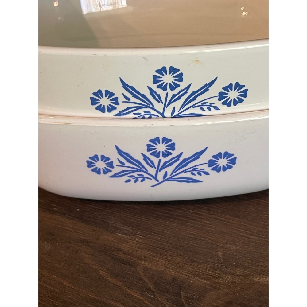 Lot of 4 Corning Ware Cornflower Blue White Baking Dishes - Picture 3 of 11